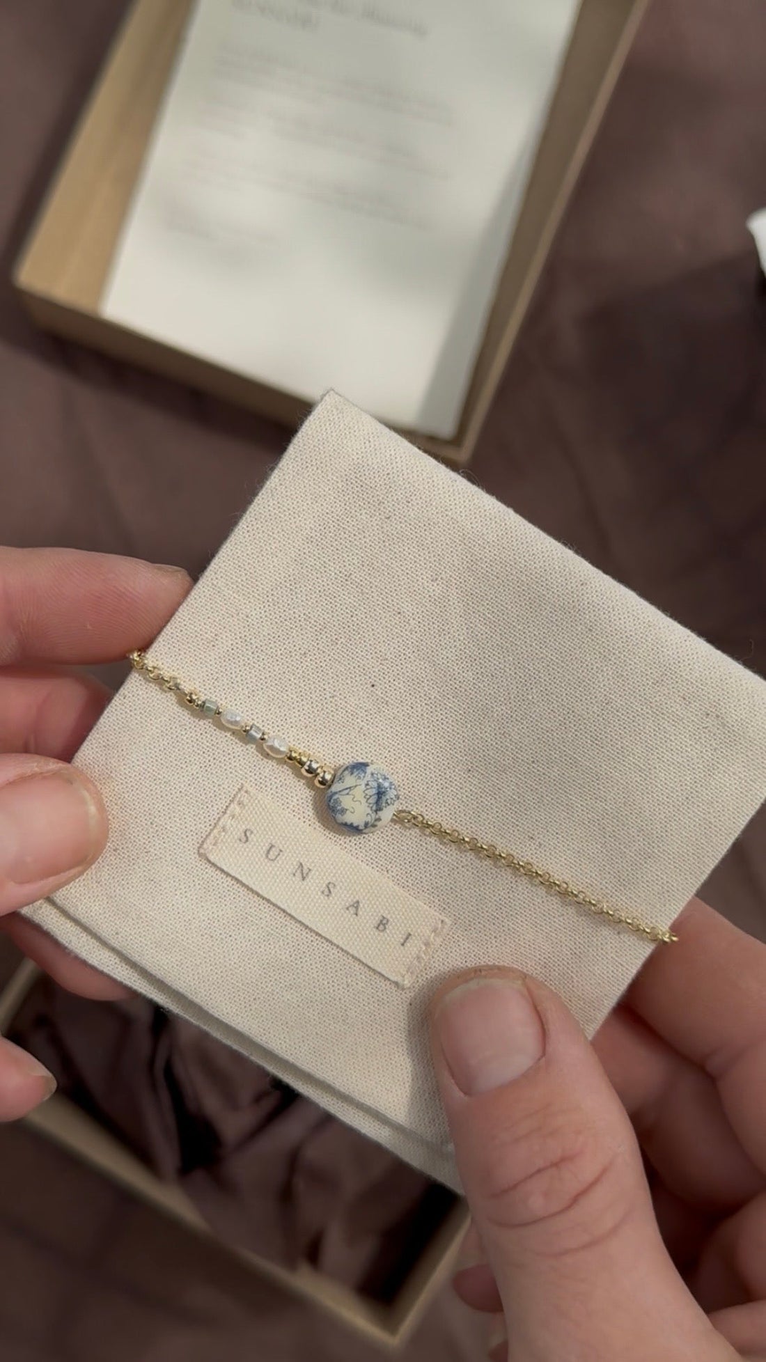 SUNSABI One of a Kind vintage Japanese Tensha bead jewellery