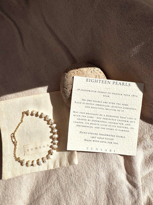 MILESTONES | Handmade 14k Gold-Filled Bracelet with Freshwater Pearls