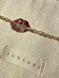 FLOURISH | Glass bloom on delicate 14kt gold-filled Figaro chain